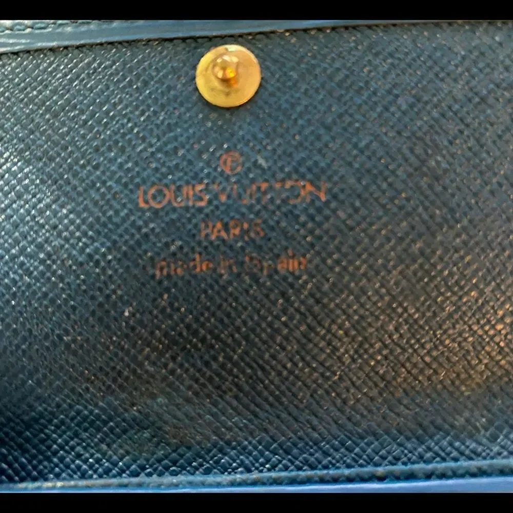 Louis Vuitton Blue Epi Leather Key Holder